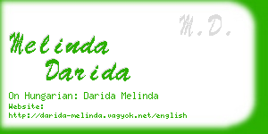 melinda darida business card